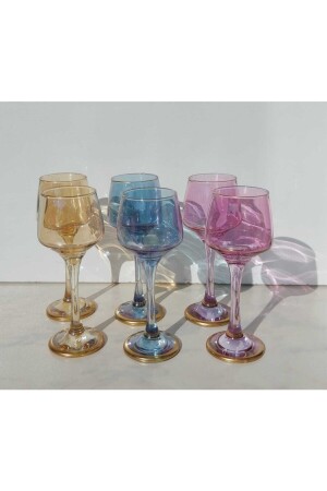 Buntes Kaffeeglas und Wasserglas für 6 Personen Colorful506 - 10