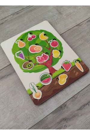 Buntes Obst- und Gemüsebaum-Puzzle ankbtrnkag - 4