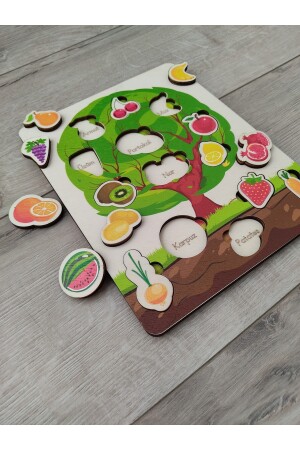 Buntes Obst- und Gemüsebaum-Puzzle ankbtrnkag - 7