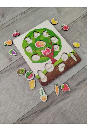 Buntes Obst- und Gemüsebaum-Puzzle ankbtrnkag - 8