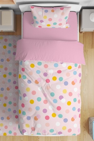 Buntes Polka Dots gemustertes Einzelbettwäscheset für Babys und Kinder evnev00091 - 2