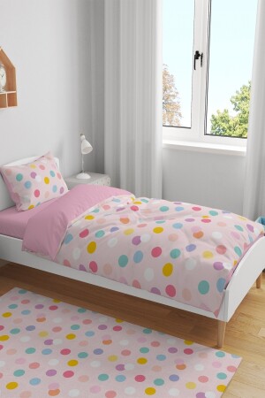 Buntes Polka Dots gemustertes Einzelbettwäscheset für Babys und Kinder evnev00091 - 5