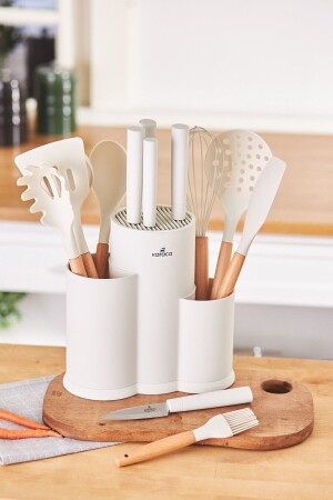 Burby 14 Parça Bıçak Seti Krem - Karaca