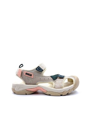 Burnu Kapalı Cırtlı Bej Kadın Outdoor Trekking Spor Sandalet - 1