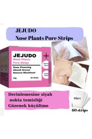 Burun Temizleme Macunu, Burun Bandı, Gözenek Giderici 60 Kullanımlık Maske 30 Gr-60 Strips jeju111 - JEJUDO
