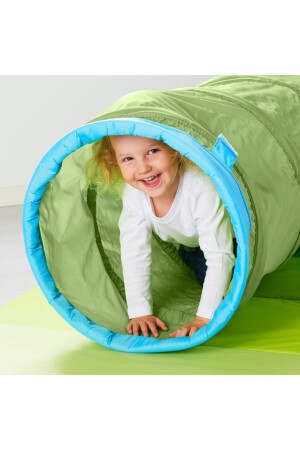 Busa Kinderspieltunnel aus Polyestergewebe, 145 cm, Grün - 2