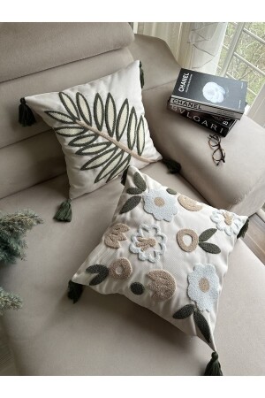 Buse Homes 2li Kombin Punç Kırlent Kılıfı - Reset