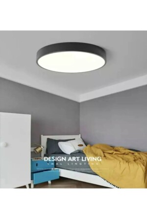 MNZ-Large Size 24w المعدني الأسود القبو السقف صفر أدى لوحة الجهاز الراقي 6500K الضوء الأبيض المنزلي المكتب مكان العمل 24wsy - luxshome
