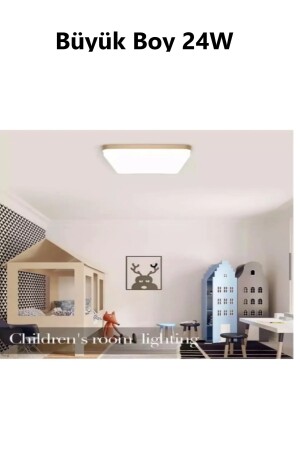 Büyük Boy 24w Modern Tavana Sıfır Kare Plafonyer Led Avize Panel Light 6500k Cold White lxhome4 - 5