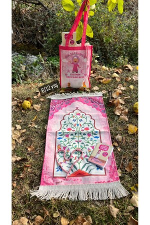 Büyük boy Çantalı namaz dua ibadet çocuk seccade namazlık seti - Hicazavm