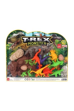 Büyük Dinazor Kartela Trex Monster Dinozor Set 3609 - 2