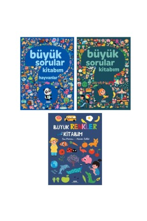 Büyük Renkler - Büyük Sorular - Büyük Sorular Hayvanlar Kitabım 3'lü Set - 2