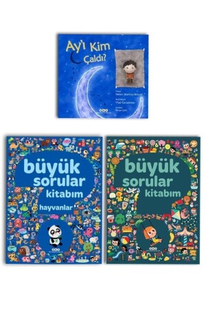 Büyük Sorular Kitabım, Büyük Sorular Kitabım Hayvanlar Ve Ay'ı Kim Çaldı? Seti 3 Kitap 9789750821615iykivarkitap - 1