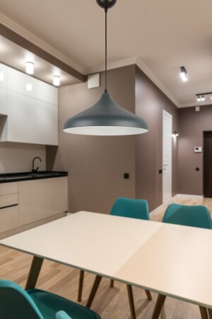 مـنـز نيل تصميم خاص مـدرن ديكوراتي كافي مطبخ غرفة المعيشة أنتراتيت مصباح معلق أبيض مصباح واحد شمعة BÜYÜKS - Modavize