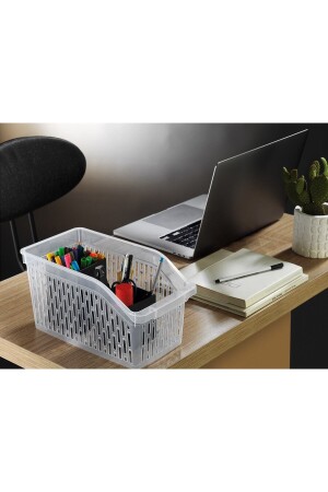 Buzdolabı Sepeti Istiflenebilir Kutu Dolap Içi Organizer 6 Adet Sepet Şeffaf 30x16x17 No:2 PRA-2376712-9489 - 3