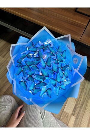 مُنز-ليد مضيئة طائر الفراشة جُذف عالي الجودة الحجم هدية عيد الأم خاصة طائر الفراشة الزرقاء للمهتمين - Byshopping