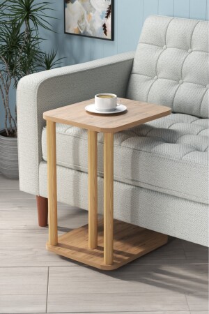 C-Couchtisch mit Rollen, Sofatisch, Beistelltisch, Serviertisch, zusammensetzbarer Couchtisch YANSEHPAÇAM - 3