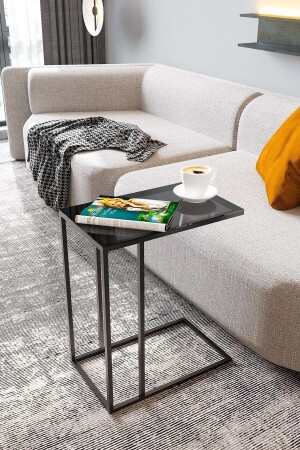 طاولة جانبية من المنطقة الآسيوية C طاولة القهوة - زجاجات مدخنة Dk3802 - Dekoport