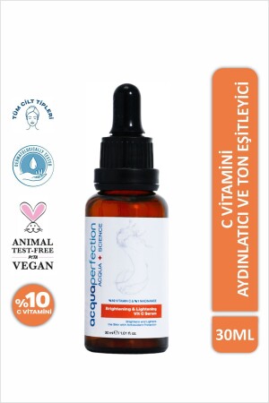 C Vit Aydınlatıcı Ve Ton Eşitleyici Bakım Serumu 30 ml (%10 C VİTAMİNİ) - Acqua Perfection