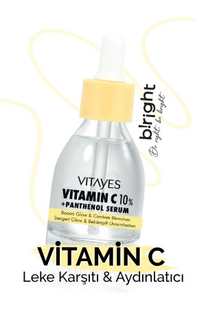 C Vitamini %10 Ve Panthenol Cilt Tonu Eşitleyici Leke Karşıtı Aydınlatıcı Nemlendirici Cilt Serumu - 1