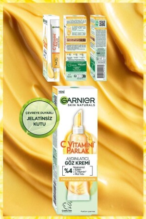 C Vitamini Parlak Aydınlatıcı Göz Kremi 15ml - Süper Aydınlatıcı Serum 30ml - 9