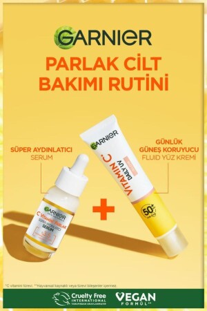 C Vitamini Parlak Aydınlatıcı Serum Günlük Güneş Koruyucu Yüz Kremi Işıltılı Doku - 9