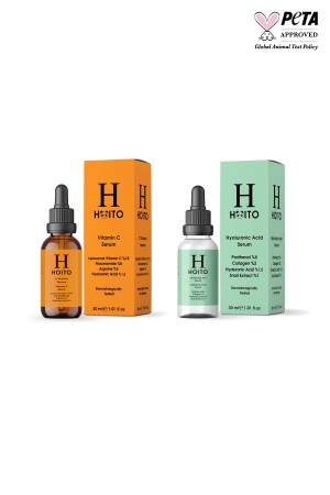 C Vitamini Serumu 30ml & Hyalüronik Asit Serum 30ml 2'li Set - Hoito