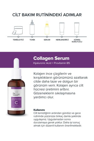 C Vitamini Ve Kolajen 2'li Bakım Serum Seti (ALEO VERA- PROVİTAMİN B5- HYALÜRONİK ASİT) (40 ML) - 7