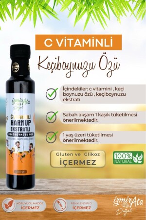 C Vitaminli Harnup Ekstraktlı Keçiboynuzu Özü-350 ml E-82 - 4