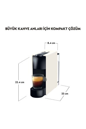 C30 Essenza Mini Kahve Makinesi,Beyaz 500.01.01.4262 - 3