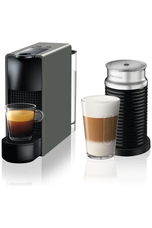 C35 Essenza Mini Grey Kaffeemaschine und Milchaufschäumer-Zubehör MİNİC35 - 1
