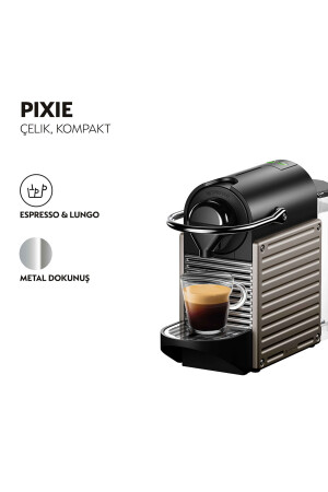 C61 Pixie Titan Kaffeemaschine, Grau 500. 01. 01. 6443 - 4