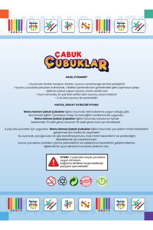 Çabuk Çubuklar Eğitici Oyuncak Seti - 6