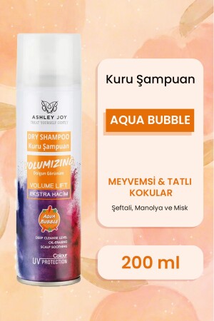 Çabuk Sönen Ve Yağlanan Saçlar Için Hacim Veren Kuru Şampuan Aqua Bubble Kokulu 200 ml - 1