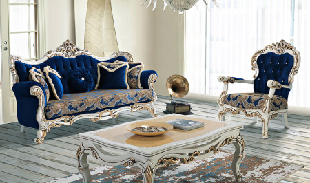 مجموعة غرفة المعيشة الفاخرة من 