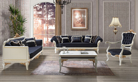 مجموعة غرفة المعيشة الفاخرة من 