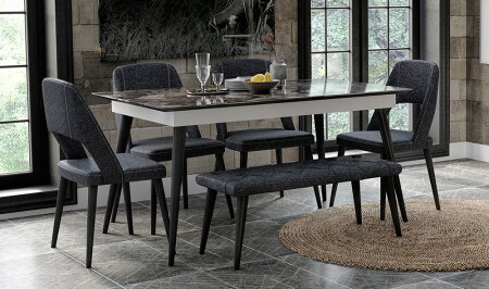 مجموعة طاولة الطعام من (منز فانيسا) - Cadde Yıldız