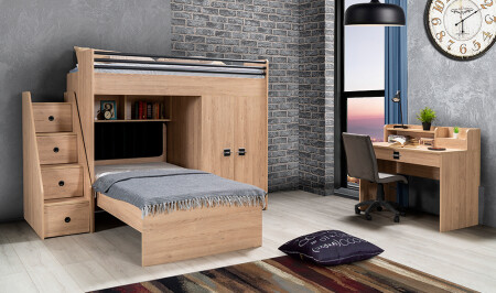 غرفة الأطفال من منطقة مونز بورشاك مع سرير - Cadde Yıldız