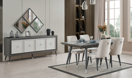 غرفة الطعام من إيزميت جراي - Cadde Yıldız