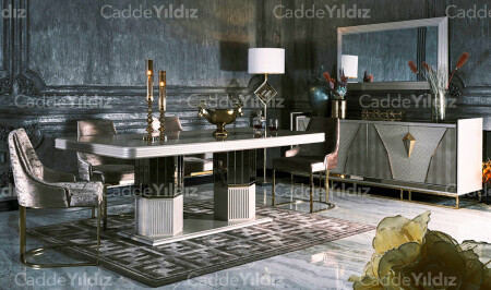 غرفة الطعام الفاخرة في مدينة 