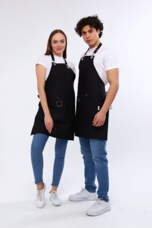 Cafe- Barista- Kuaför- Barmen- Çiçekçi- Mutfak Önlük- Leke Tutmaz- Kafe. Siyah - Monki Haus