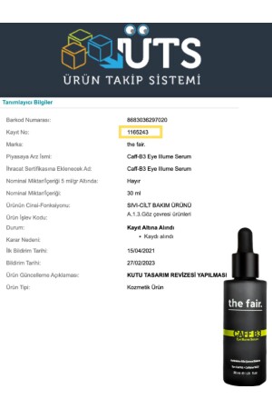 Caff-B3 Eye Illume Göz Serumu Koyu Halka ve Kırışıklık Karşıtı Aydınlatıcı 30 ml - 9