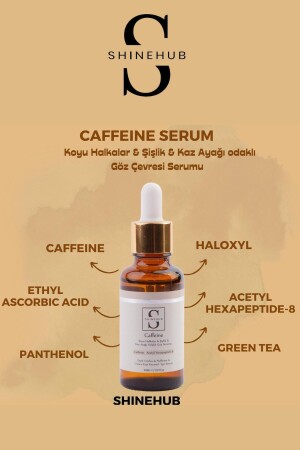 Caffeine Serum-koyu Halkalar- Şişlik- Morluk Ve Kaz Ayağı Odaklı Göz Çevresi- Göz Altı Kafein Serumu - 7