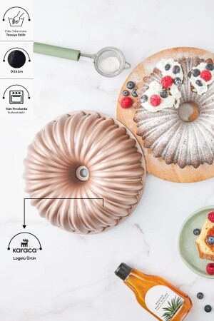 Cake Pro Sliced ​​Rosegold Guss-Kuchenform - 1