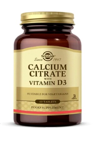 Calcium Citrate Vitamin D3 60 Tablet (KALSİYUM SİTRAT) hızlıgeldi114 - 3