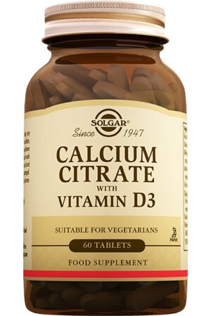 Calcium Citrate Vitamin D3 60 Tablet (KALSİYUM SİTRAT) hızlıgeldi114 - 5