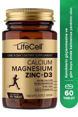 Calcium - Magnesium - Zinc - D3 - (KALSİYUM MAGNEZYUM ÇİNKO VE VİTAMİN D3) Takviye Edici Gıda - 1