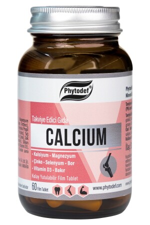 Calcium-Magnesium-Zink – 60 Tabletten (CALCIUM MAGNESİUM ZINC) PHYTDFCLSYM - 1