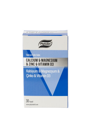 Calcium Magnesium Zink Vitamin D – 30 Kapseln (CALCIUM MAGNESİUM ZINC) PHYTDFCLMGSKPSL - 4