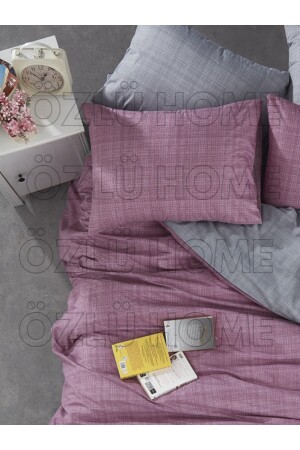 Calico New Generation Bettlaken, elastisch, doppelseitig, Doppelbettbezug-Set, einfarbiges Muster - 2